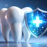 予防歯科を示す歯と盾