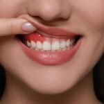 歯周病になった歯茎を見せる女性